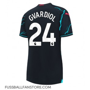 Manchester City Josko Gvardiol #24 Replik 3rd trikot Damen 2023-24 Kurzarm